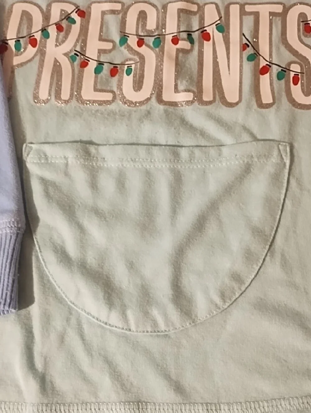 Justice Light Blue & Sky Blue 'YETI for Presents' Long Sleeve Tee Very Nice 12 .